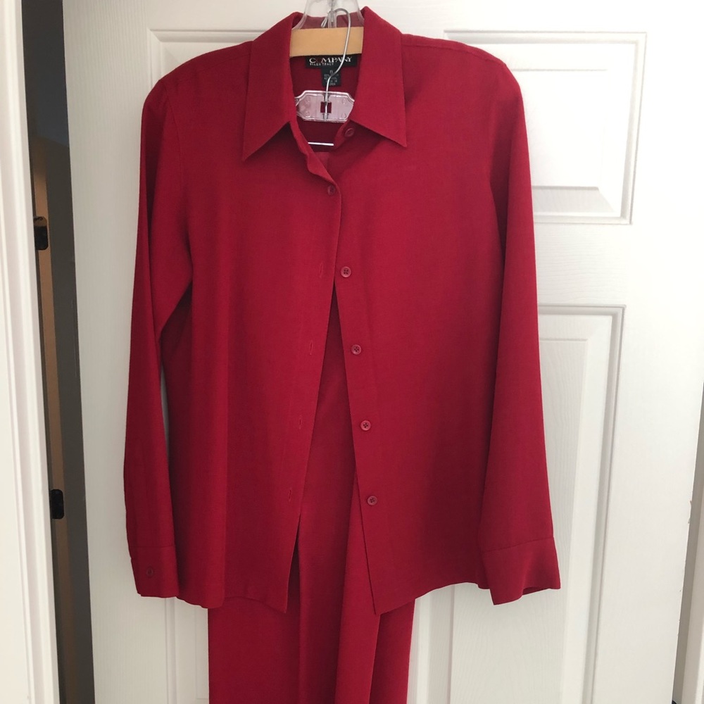 Bottoms down blouse and pants